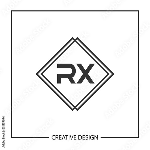 Initial Letter RX Logo Template Design Vector Illustration