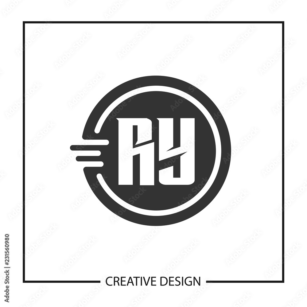 Initial Letter RY Logo Template Design Vector Illustration Initial Letter RY Logo Template Design Vector Illustration