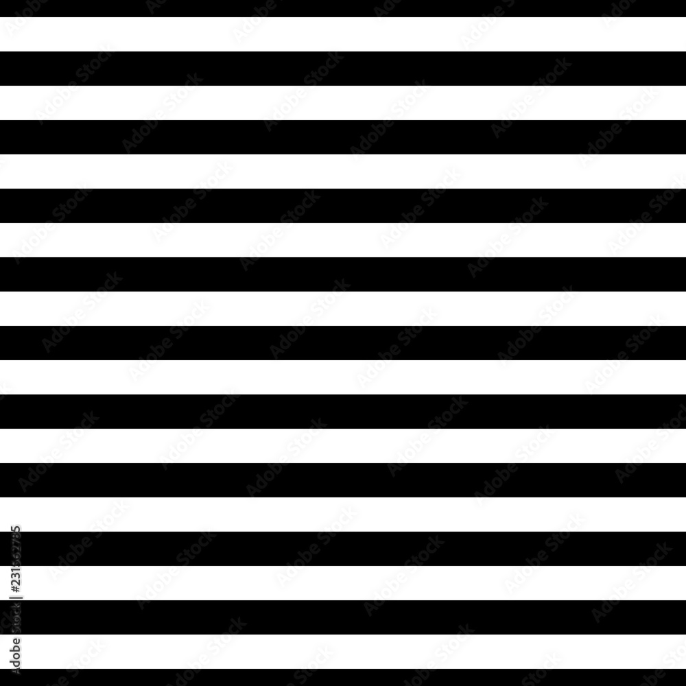 Seamless vector horizontal stripe pattern black and white. Design for wallpaper, fabric, textile. Simple background