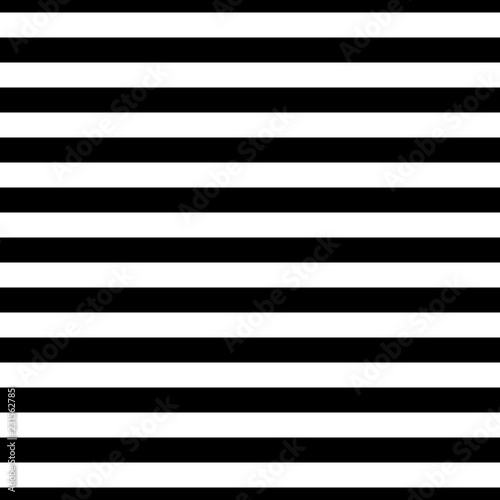 Seamless vector horizontal stripe pattern black and white. Design for wallpaper, fabric, textile. Simple background