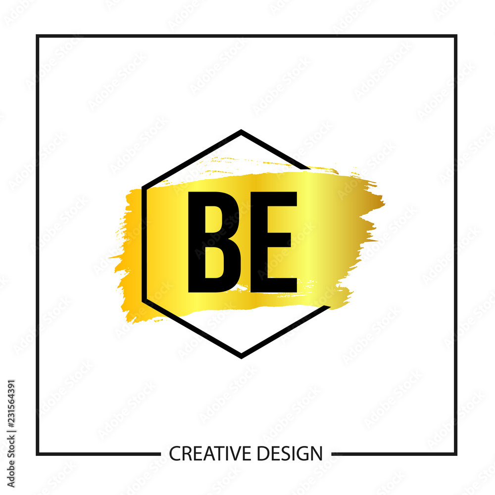 Initial Letter BE Logo Template Design Vector Illustration Initial Letter BE Logo Template Design Vector Illustration