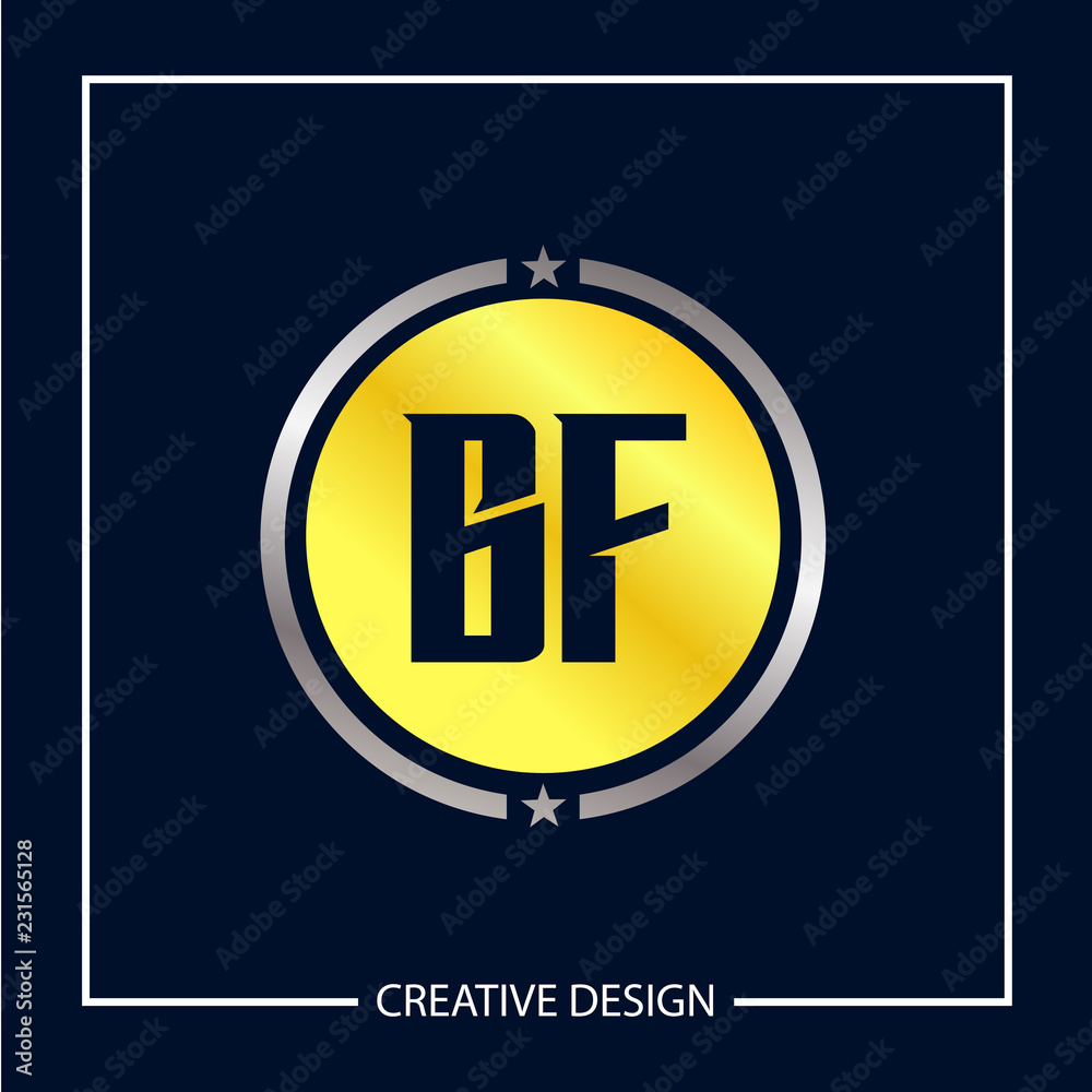 Initial Letter BF Logo Template Design Vector Illustration Initial Letter BF Logo Template Design Vector Illustration