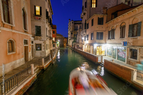 grand canal in venice at night © Jayce