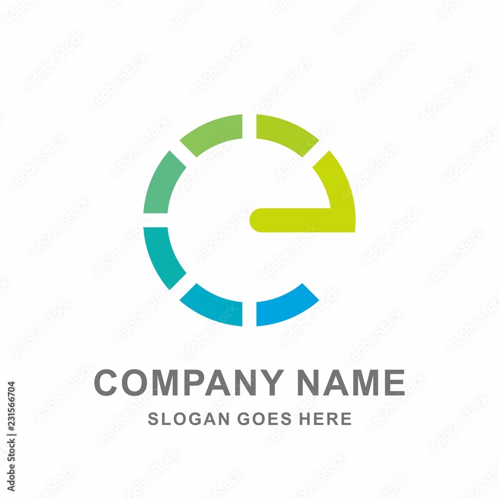 Monogram Letter E Infinity Circle Digital Link Connection Technology Computer Business Company Stock Vector Logo Design Template Monogram Letter E Infinity Circle Digital Link Connection Technology Computer Business Company Stock Vector Logo Design Template