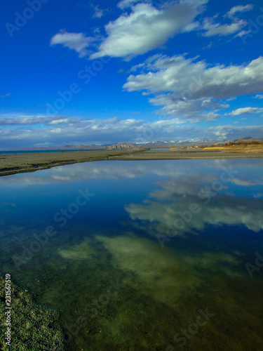 A beautiful lake view and reflection of sky © Seda Servet