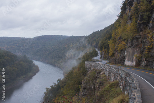 Wallpaper Mural curvy road along the river #2 Torontodigital.ca