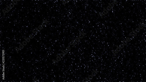 Starry Night Sky, Starfield Shiny Stars and Galaxy Space Background  photo