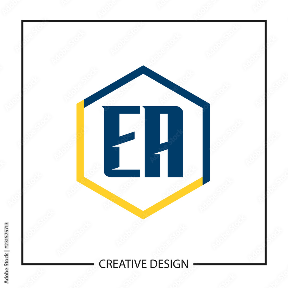 Initial Letter EA Logo Template Design Vector Illustration Initial Letter EA Logo Template Design Vector Illustration