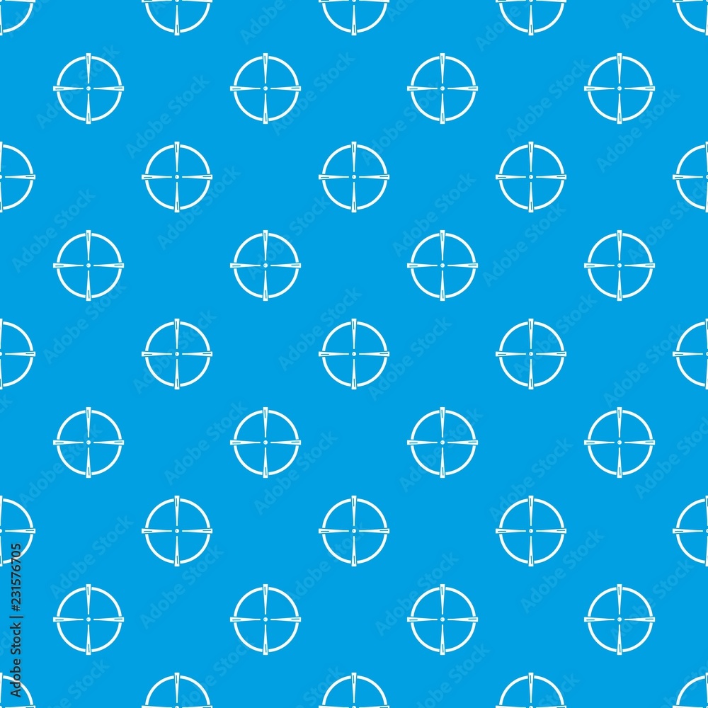 Paintball gun sight pattern vector seamless blue repeat for any use