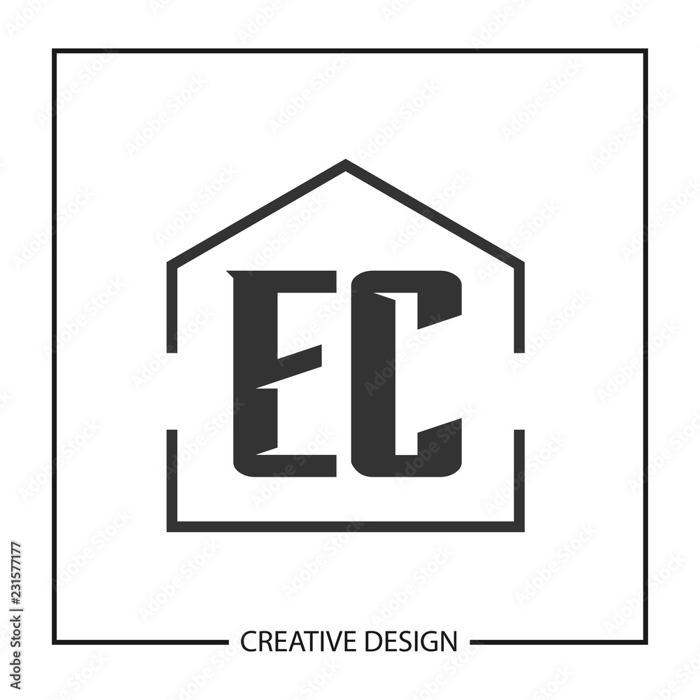 Initial Letter EC Logo Template Design Vector Illustration Initial Letter EC Logo Template Design Vector Illustration
