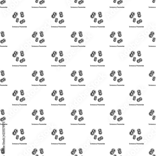 Stretococcus pneumonidae pattern seamless vector repeat geometric for any web design