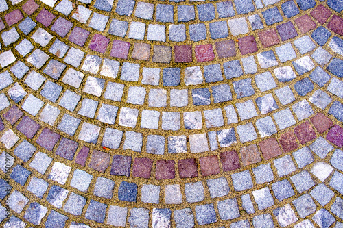 Pavement urban colored pavement.