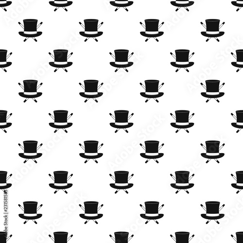 Wallpaper Mural Hat with a stick pattern seamless vector repeat geometric for any web design Torontodigital.ca