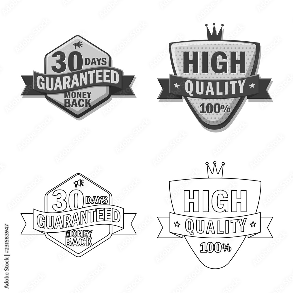 Vector design of emblem and badge symbol. Collection of emblem and sticker vector icon for stock. Vector design of emblem and badge symbol. Collection of emblem and sticker vector icon for stock.
