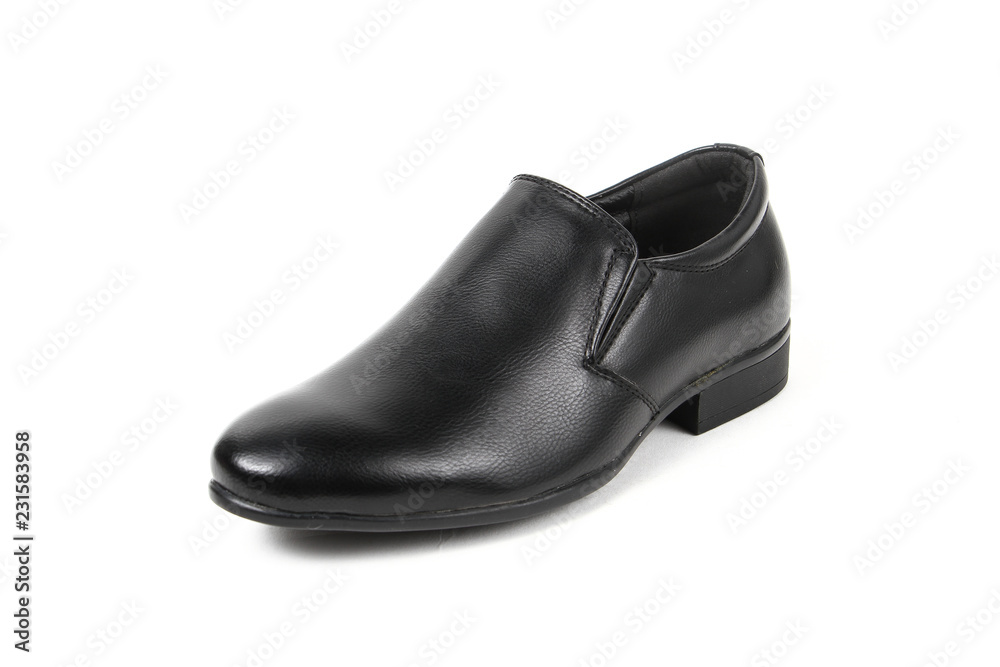 Office leathers man shoes isolated on white Office leathers man shoes isolated on white