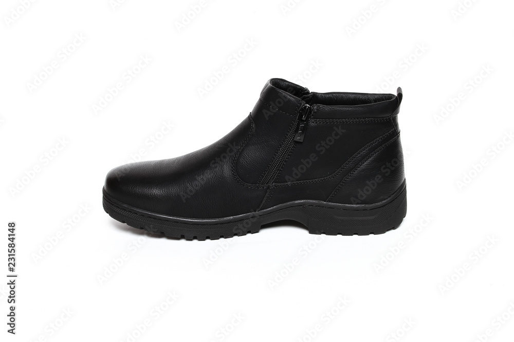 Office leathers man shoes isolated on white Office leathers man shoes isolated on white