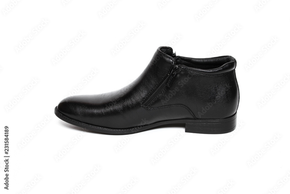 Office leathers man shoes isolated on white Office leathers man shoes isolated on white