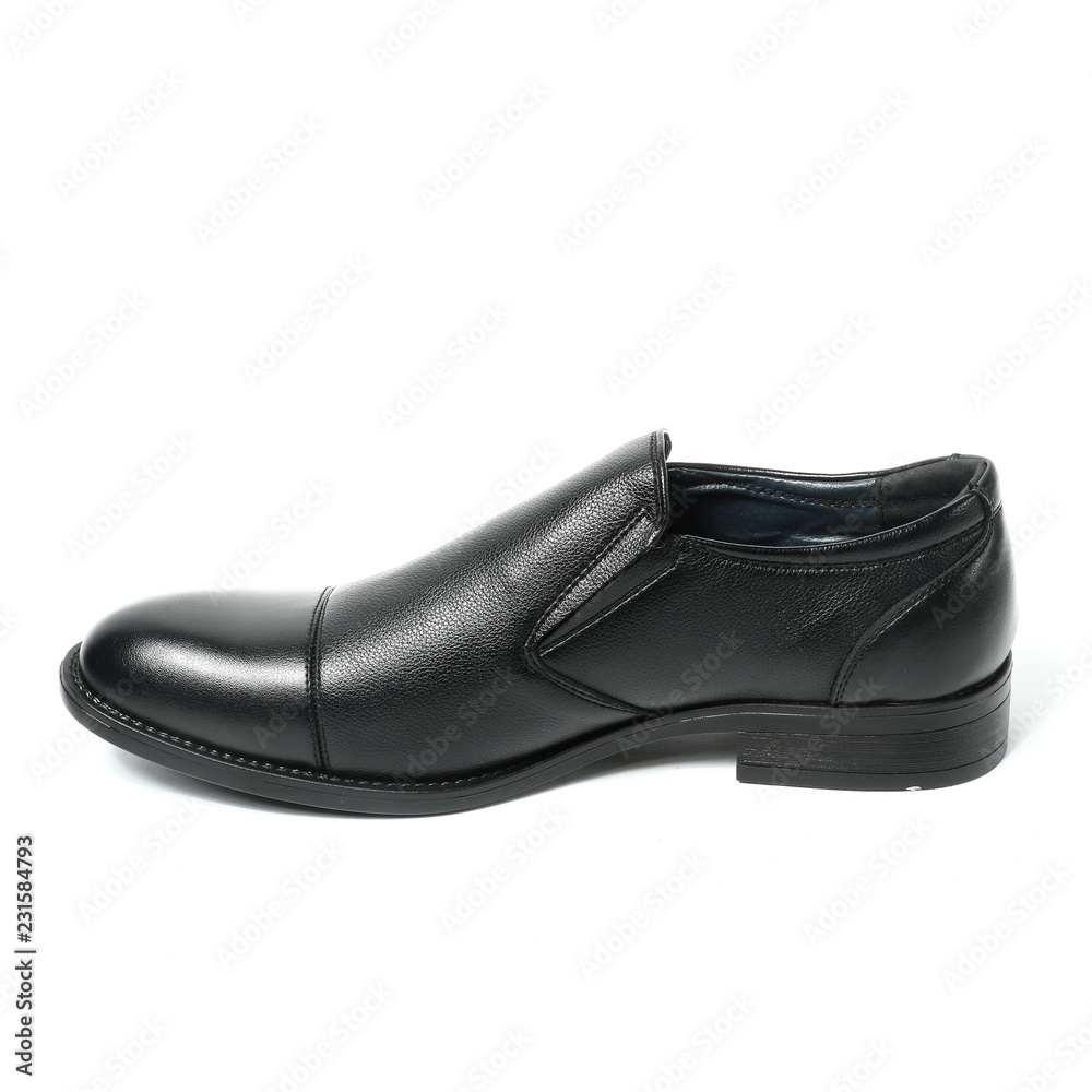 Office leathers man shoes isolated on white Office leathers man shoes isolated on white