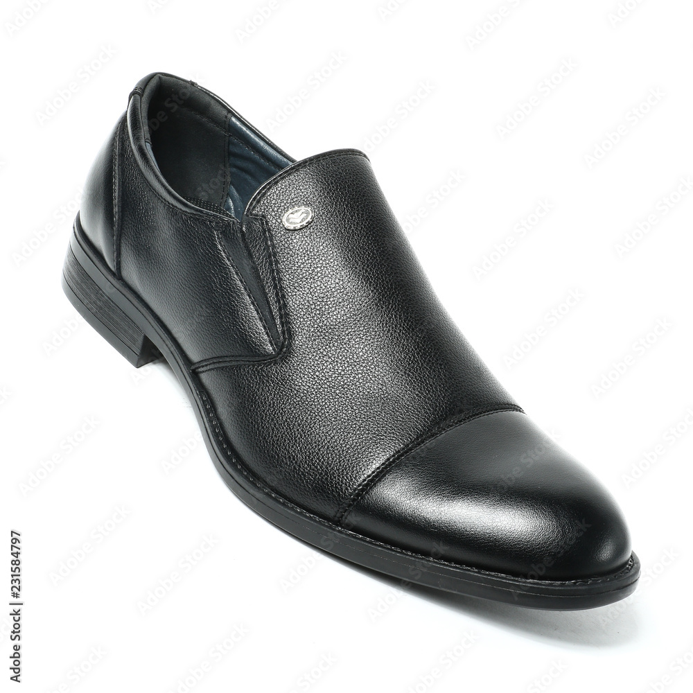 Office leathers man shoes isolated on white Office leathers man shoes isolated on white