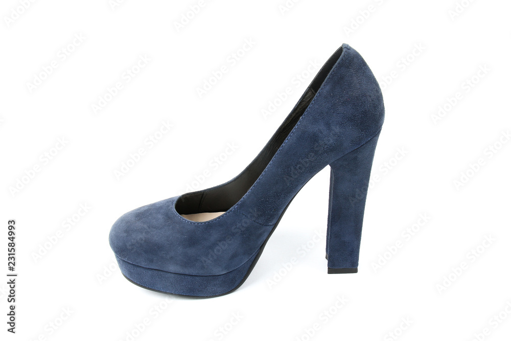 Fototapeta premium Women's toe and platform shoes isolated on white background