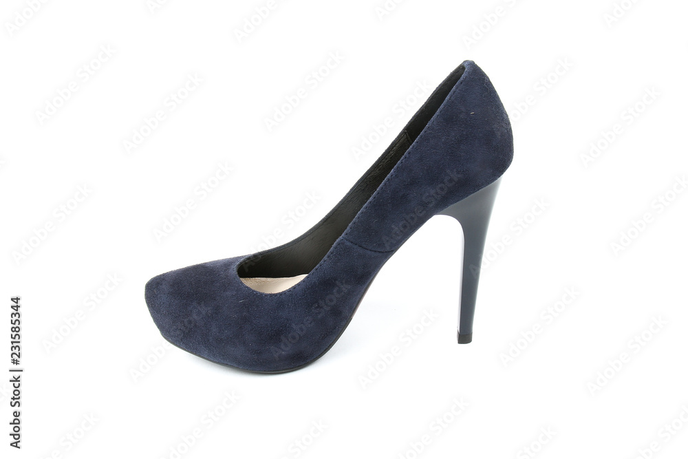 Women's toe and platform shoes isolated on white background Women's toe and platform shoes isolated on white background
