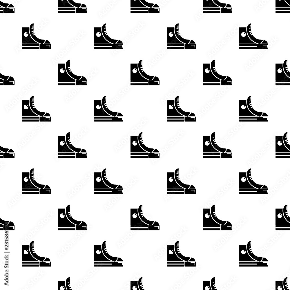Obraz premium Sneakers hipster shoes pattern vector seamless repeating for any web design