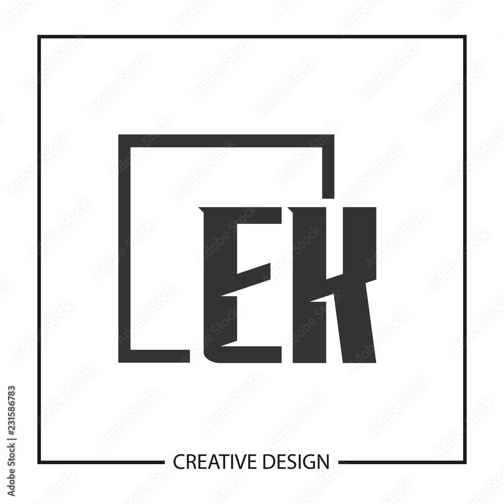Initial Letter EK Logo Template Design Vector Illustration Initial Letter EK Logo Template Design Vector Illustration