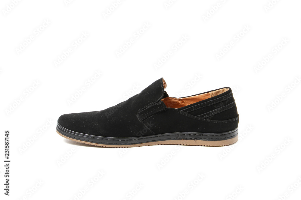 Office leathers man shoes isolated on white Office leathers man shoes isolated on white