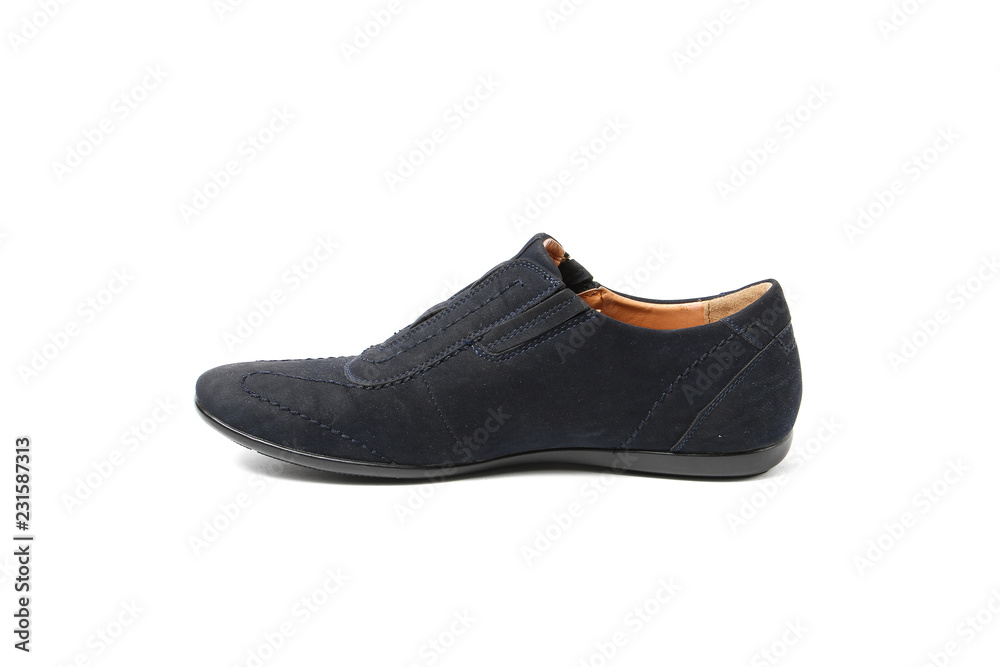 Office leathers man shoes isolated on white Office leathers man shoes isolated on white