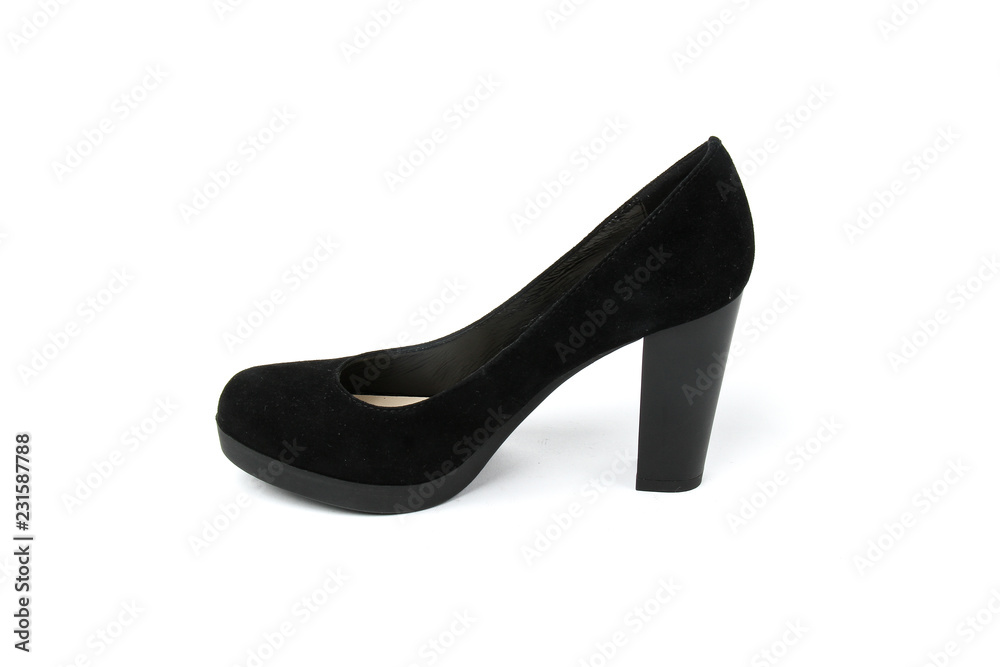 Women's toe and platform shoes isolated on white background Women's toe and platform shoes isolated on white background