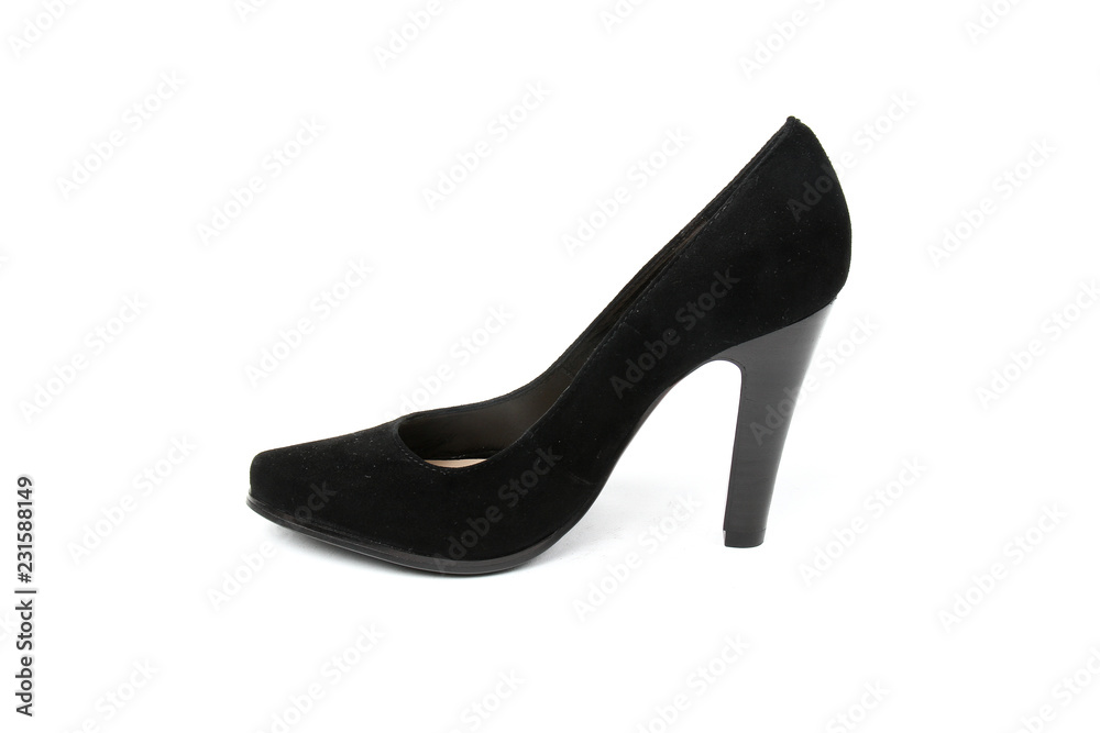 Women's toe and platform shoes isolated on white background Women's toe and platform shoes isolated on white background