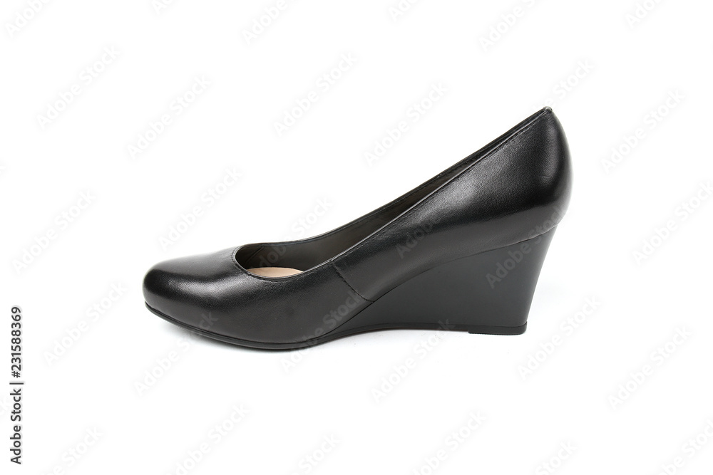 Women's toe and platform shoes isolated on white background Women's toe and platform shoes isolated on white background