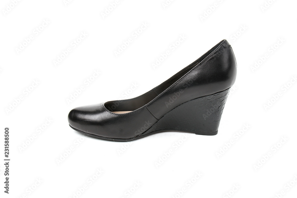 Women's toe and platform shoes isolated on white background Women's toe and platform shoes isolated on white background