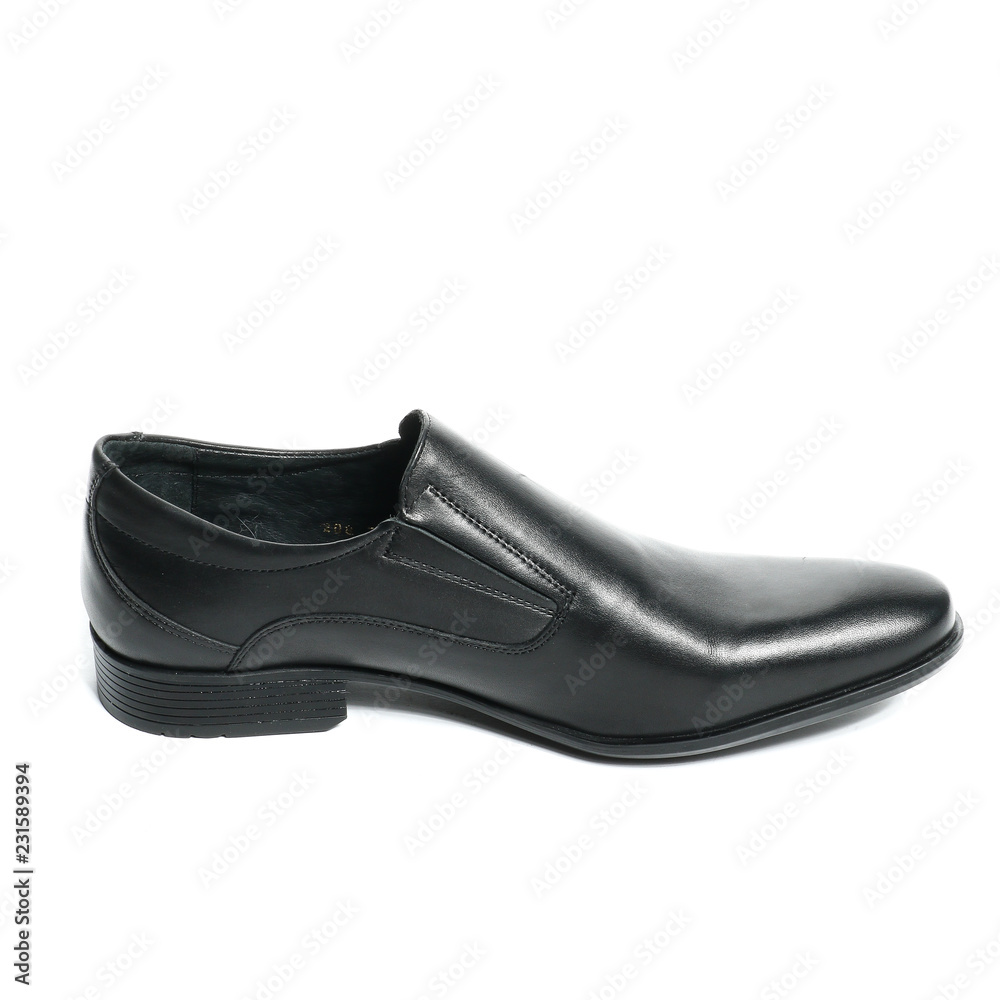 Office leathers man shoes isolated on white Office leathers man shoes isolated on white