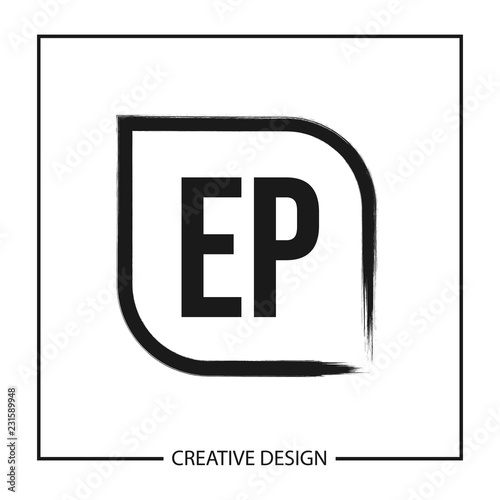 Initial Letter EP Logo Template Design Vector Illustration