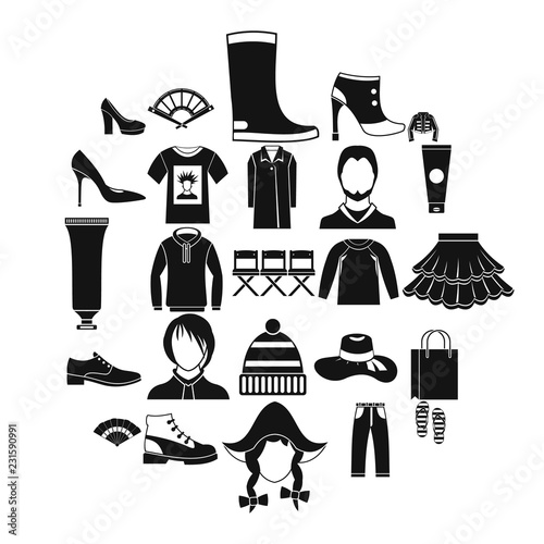Shoe polish icons set. Simple set of 25 shoe polish vector icons for web isolated on white background