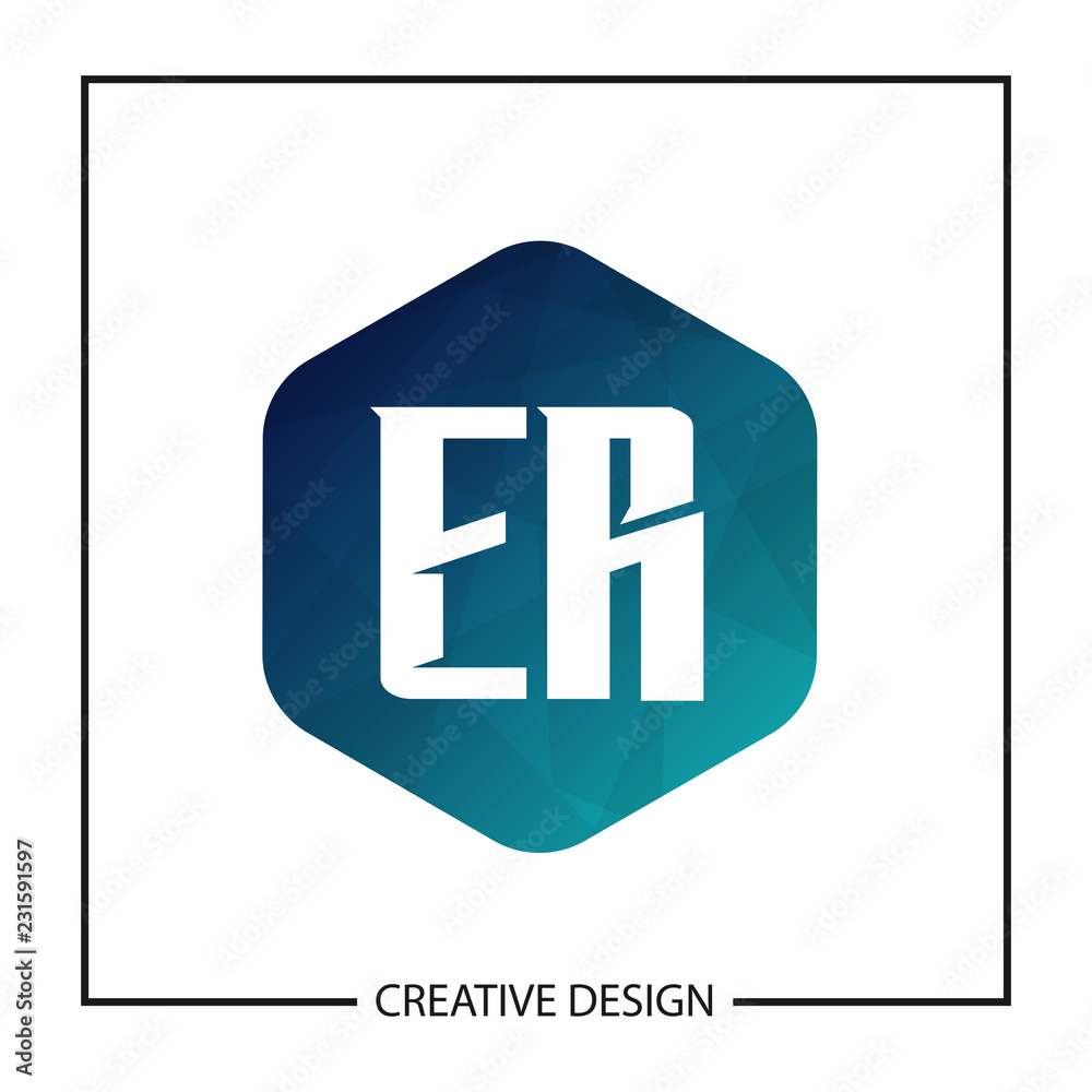 Initial Letter ER Logo Template Design Vector Illustration Initial Letter ER Logo Template Design Vector Illustration