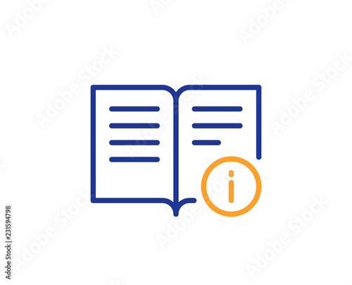 Technical information line icon