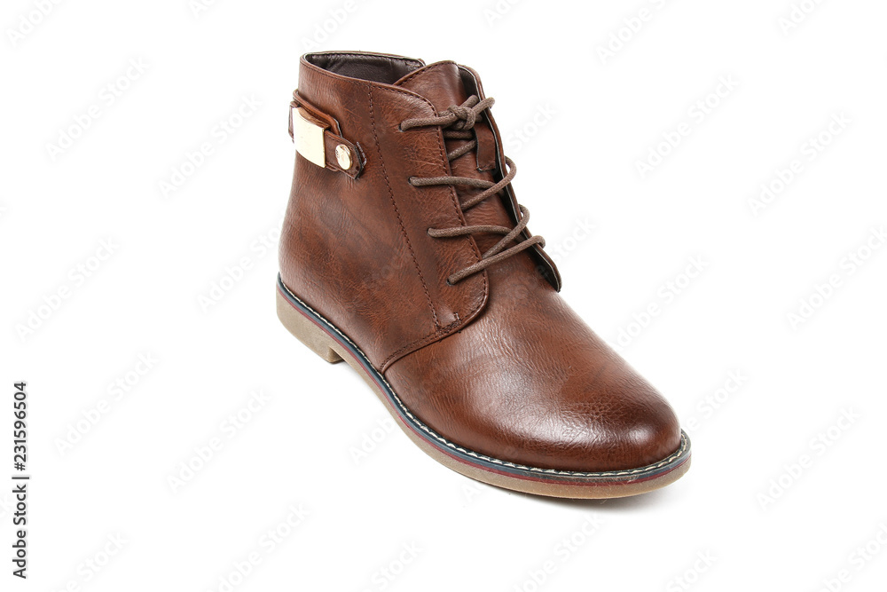 Men's leather fashion shoes isolated on white background Men's leather fashion shoes isolated on white background