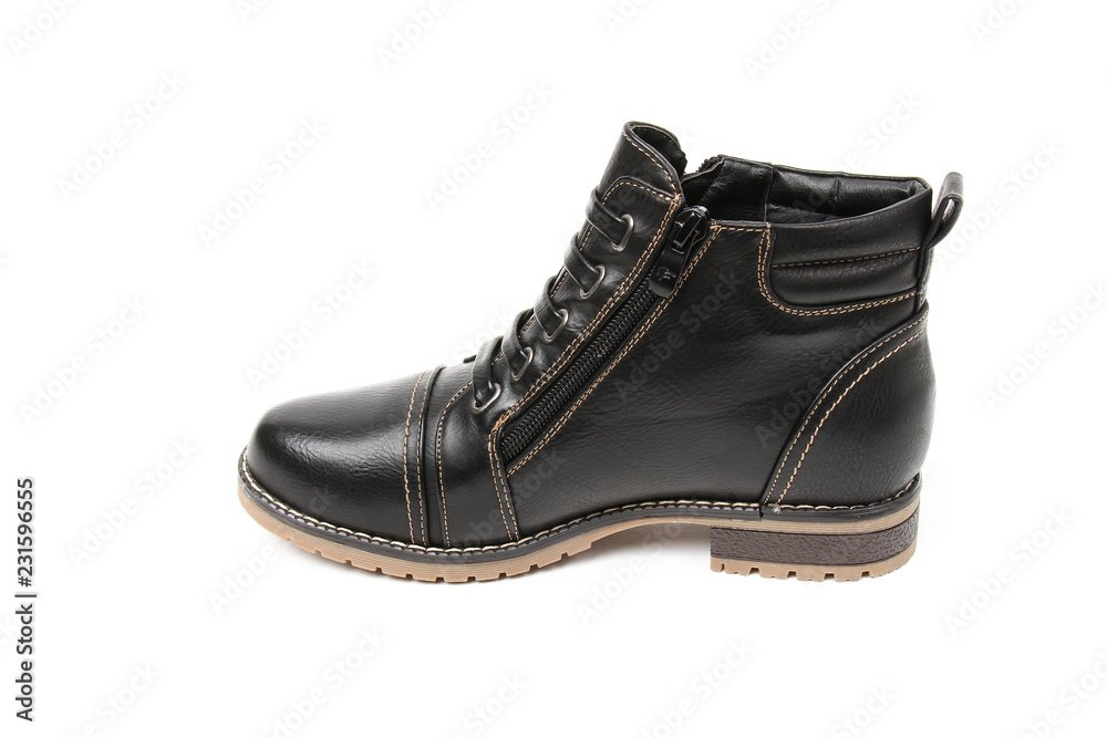 Men's leather fashion shoes isolated on white background Men's leather fashion shoes isolated on white background