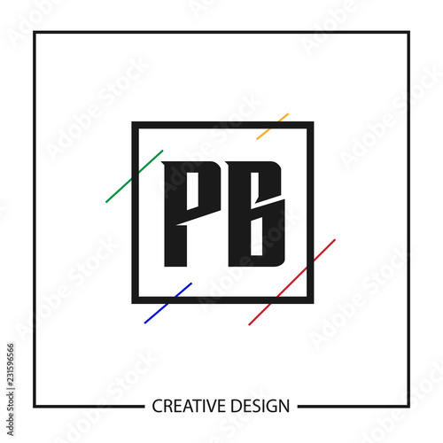 Initial Letter PB Logo Template Design Vector Illustration