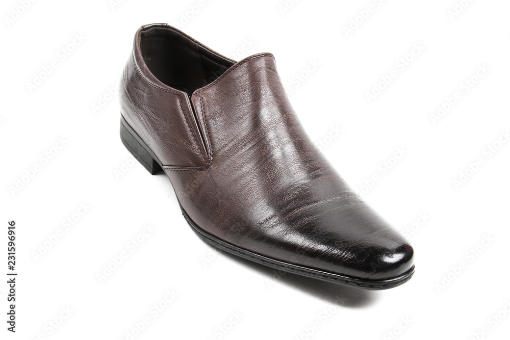 Men's leather fashion shoes isolated on white background Men's leather fashion shoes isolated on white background