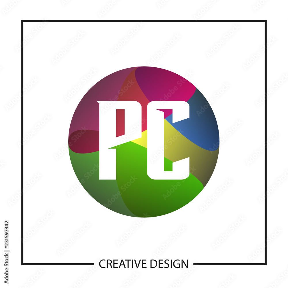 Initial Letter PC Logo Template Design Vector Illustration Initial Letter PC Logo Template Design Vector Illustration