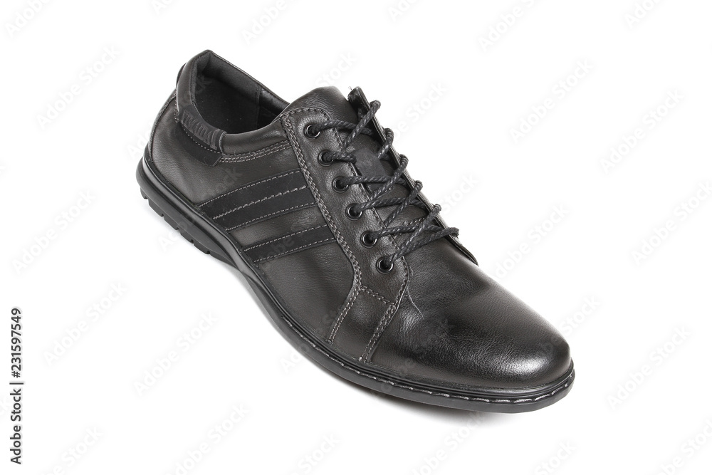 Men's leather fashion shoes isolated on white background Men's leather fashion shoes isolated on white background