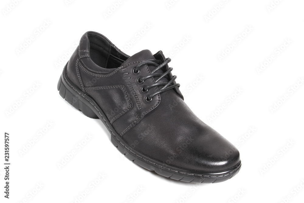 Men's leather fashion shoes isolated on white background Men's leather fashion shoes isolated on white background