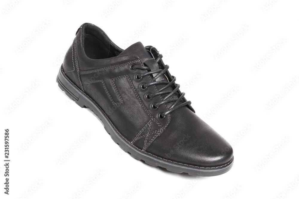 Men's leather fashion shoes isolated on white background Men's leather fashion shoes isolated on white background