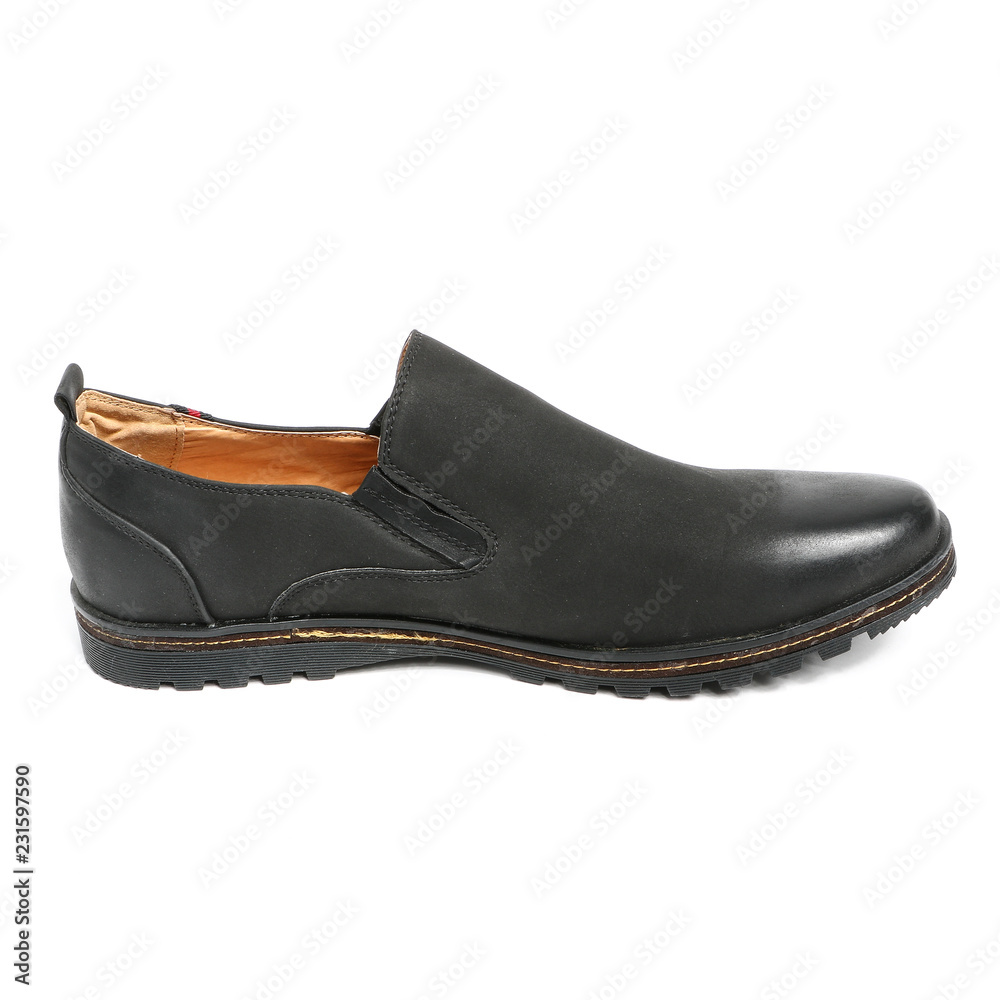 Men's leather fashion shoes isolated on white background Men's leather fashion shoes isolated on white background
