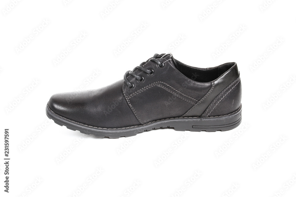 Men's leather fashion shoes isolated on white background Men's leather fashion shoes isolated on white background
