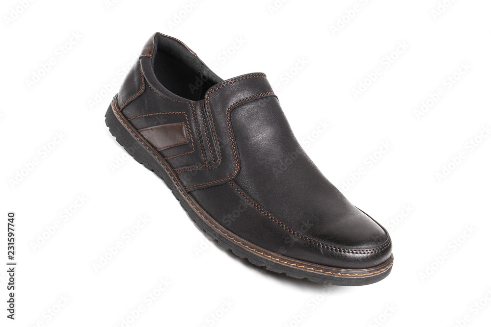 Men's leather fashion shoes isolated on white background Men's leather fashion shoes isolated on white background