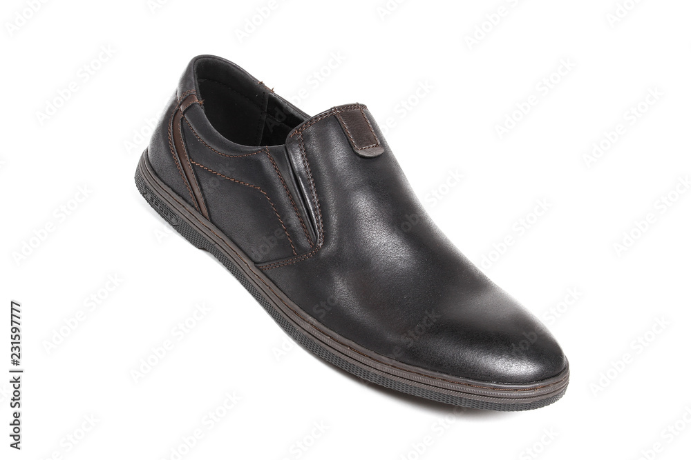 Men's leather fashion shoes isolated on white background Men's leather fashion shoes isolated on white background